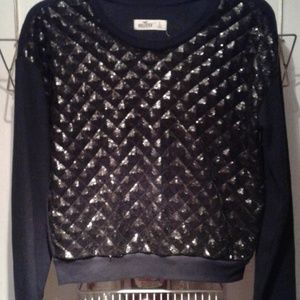 Hollister Sequin knit sweater